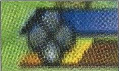 The direction mark that appears while casting