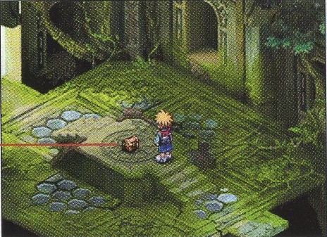 A dungeon with a treasure chest